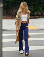 Michigan Wolverines OFFLINE By Aerie Crossover Flare Legging - Classic Navy