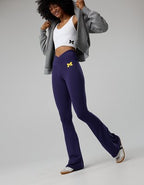 Michigan Wolverines OFFLINE By Aerie Crossover Flare Legging - Classic Navy