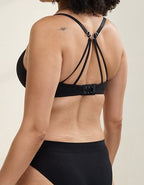 Sunnie Bloom Lace Demi Push Up Bra - True Black