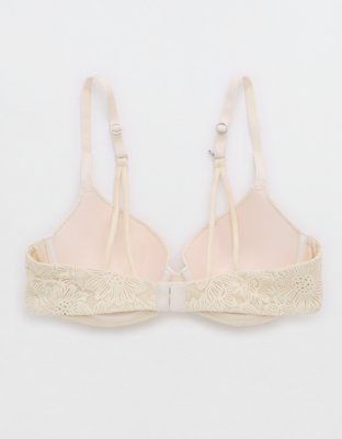 Sunnie Bloom Lace Demi Push Up Bra - Vintage Vanilla