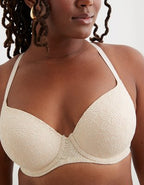 Sunnie Bloom Lace Demi Push Up Bra - Vintage Vanilla