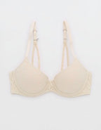 Sunnie Bloom Lace Demi Push Up Bra - Vintage Vanilla
