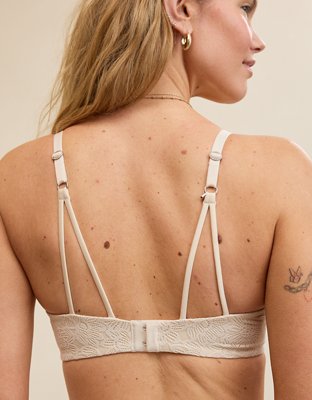 Sunnie Bloom Lace Demi Push Up Bra - Vintage Vanilla