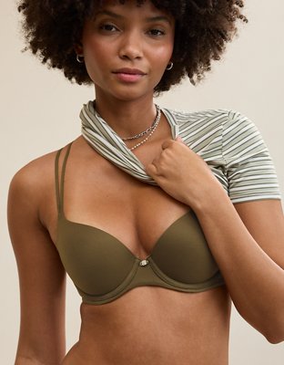 Sunnie Demi Push Up Bra - Festive Olive
