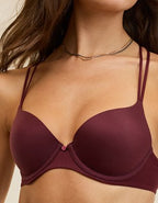 Sunnie Demi Push Up Bra - Royal Berry