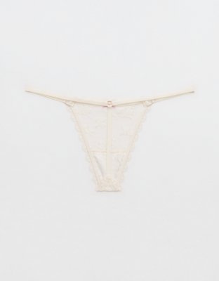 Show Off Midnight Romance Lace String Thong Underwear - Soft Muslin