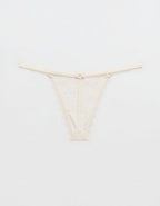 Show Off Midnight Romance Lace String Thong Underwear - Soft Muslin