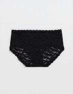 Show Off Vintage Lace Boybrief Underwear - True Black