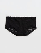 Show Off Vintage Lace Boybrief Underwear - True Black