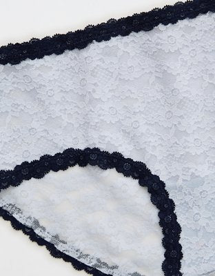 Show Off Vintage Lace Boybrief Underwear - Misty Sky