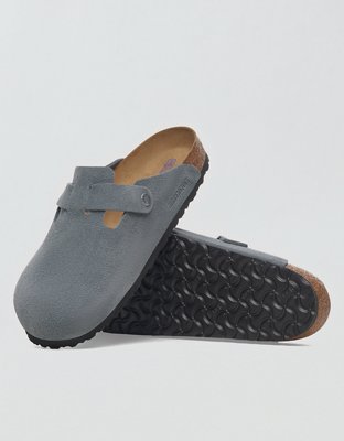 Birkenstock Men's Boston Soft Footbed Clog - Steel Blue