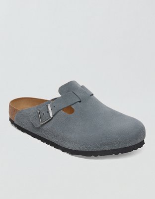Birkenstock Men's Boston Soft Footbed Clog - Steel Blue