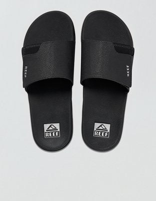 Reef Men's Fanning Slide Sandal - Black