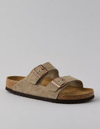 Birkenstock Men's Arizona Suede Sandal - Taupe