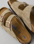 Birkenstock Men's Arizona Suede Sandal - Taupe