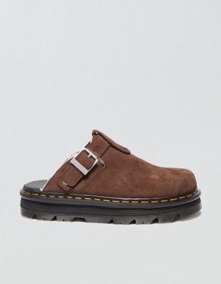 Dr. Martens Men's Zebzag Slingback Platform Mule Shoe - Brown