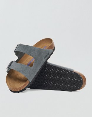 Birkenstock Men's Arizona Soft Footbed Sandal - Steel Blue