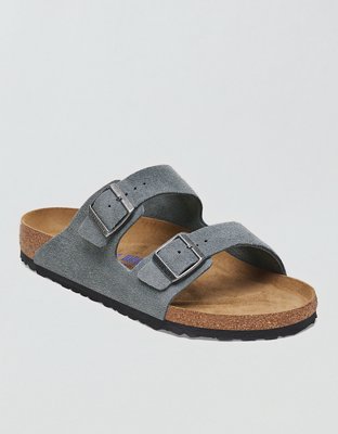 Birkenstock Men's Arizona Soft Footbed Sandal - Steel Blue