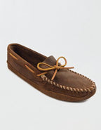Minnetonka Double Bottom Softsole Moccasin - Brown