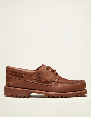 Timberland® Authentic 3-Eye Lug Handsewn Boat Shoe - Brown