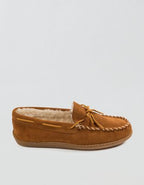 Minnetonka Pile-Lined Hardsole Slipper - Brown