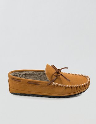 Minnetonka Casey Moccasin Slipper - Tan