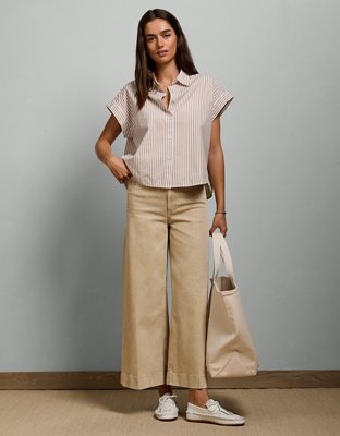 AE77 Premium High-Waisted Mariner Pant - Light Brown