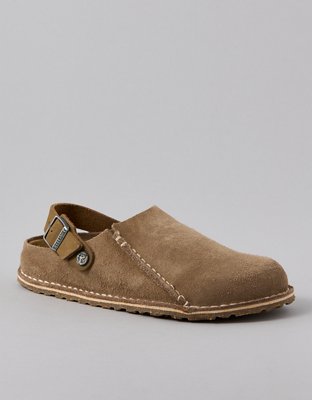 Birkenstock Lutry Suede Clog - Brown