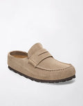 Birkenstock Naples Suede Clog - Taupe