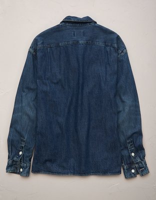 AE77 Premium Denim Workshirt - Medium Wash