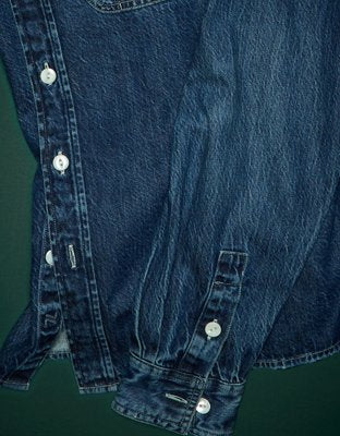 AE77 Premium Denim Workshirt - Medium Wash