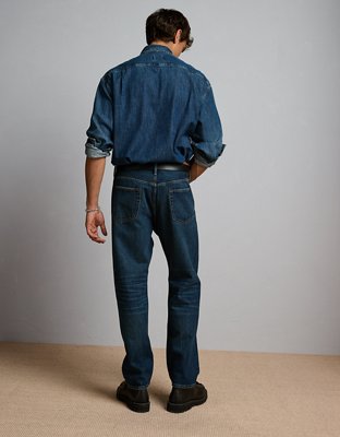 AE77 Premium Denim Workshirt - Medium Wash