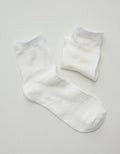 AE77 Premium Quarter Top Sock - White