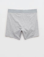 Superchill Cotton High Waisted Boyshort Underwear - Medium Heather Gray