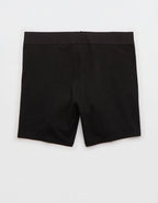 Superchill Cotton High Waisted Boyshort Underwear - True Black