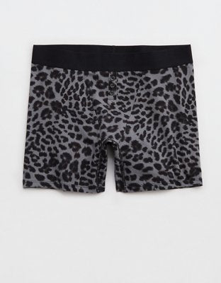 Superchill Cotton High Waisted Boyshort Underwear - Black