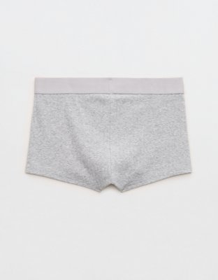 Superchill Cotton Rib Shortie Underwear - Medium Heather Gray