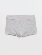 Superchill Cotton Rib Shortie Underwear - Medium Heather Gray
