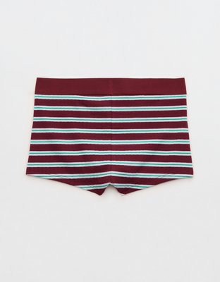 Superchill Cotton Rib Shortie Underwear - Deep Ruby
