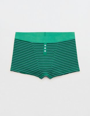 Superchill Cotton Rib Shortie Underwear - Emerald Isle