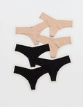 Superchill No Show Cotton Thong Underwear 6-Pack - Multi