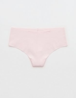Superchill No Show Cotton Mid Rise Thong Underwear - Pink Petal