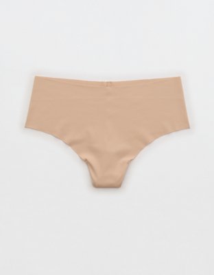 SMOOTHEZ No Show Mid Rise Thong Underwear - Sands