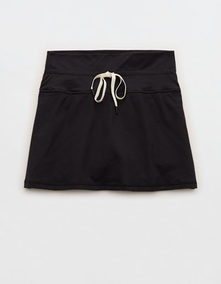 OFFLINE By Aerie The Hugger Drawcord Mini Skort - True Black