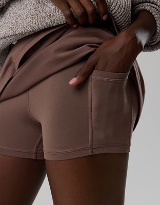 OFFLINE By Aerie The Hugger Drawcord Mini Skort - Relic