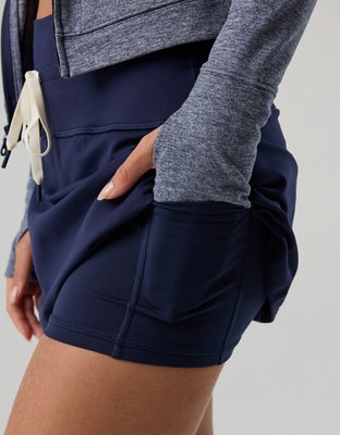 OFFLINE By Aerie The Hugger Drawcord Mini Skort - Royal Navy