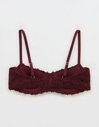 Show Off Vintage Lace Lightly Lined Balconette Bra - Royal Berry