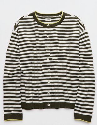 Aerie Sunday Soft Cardigan - Festive Olive