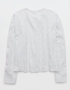 Aerie Sunday Soft Cardigan - Light Heather Gray