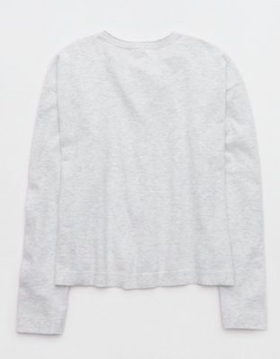 Aerie Sunday Soft Cardigan - Light Heather Gray